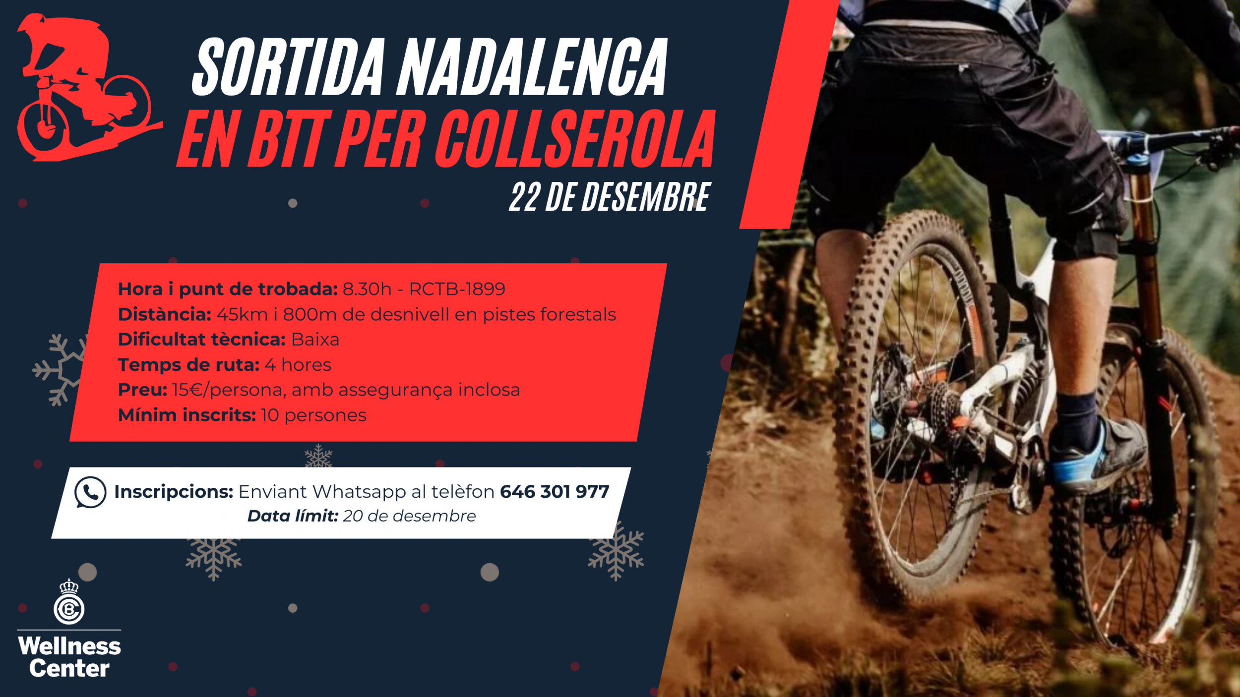 Sortida nadalenca en BTT per Collserola