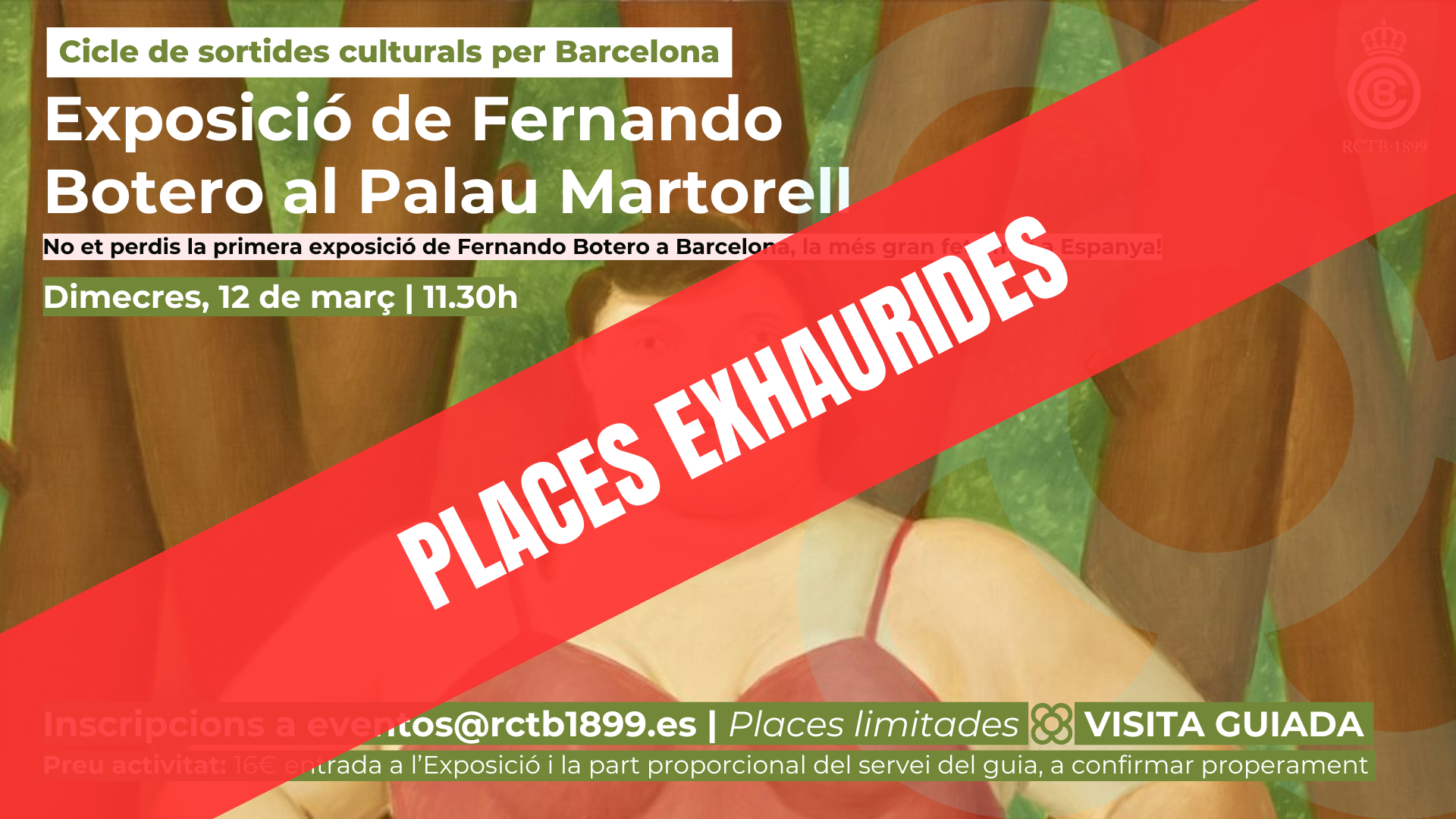 Exposició de Fernando Botero al Palau Martorell