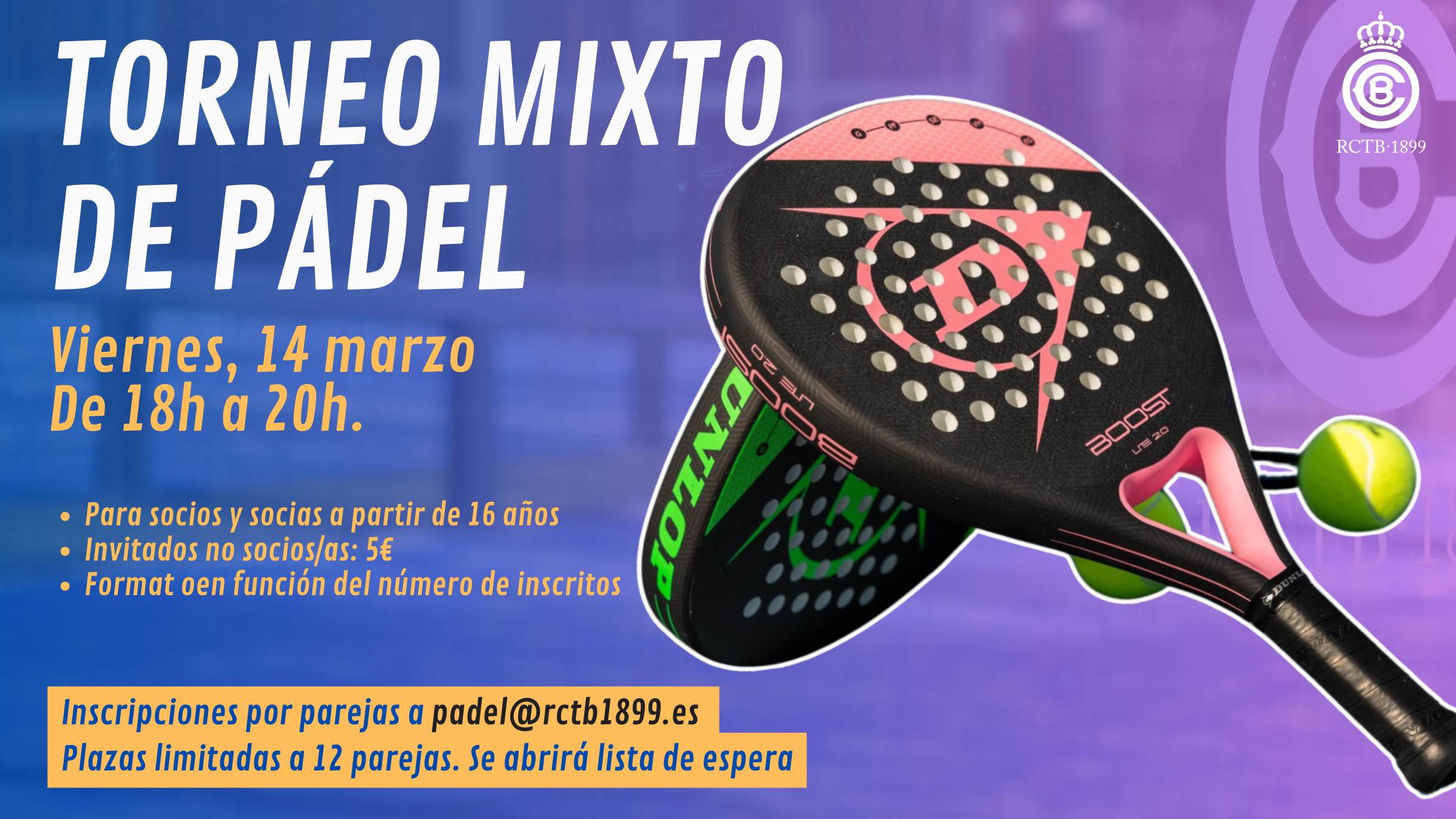 Torneo mixto de pádel