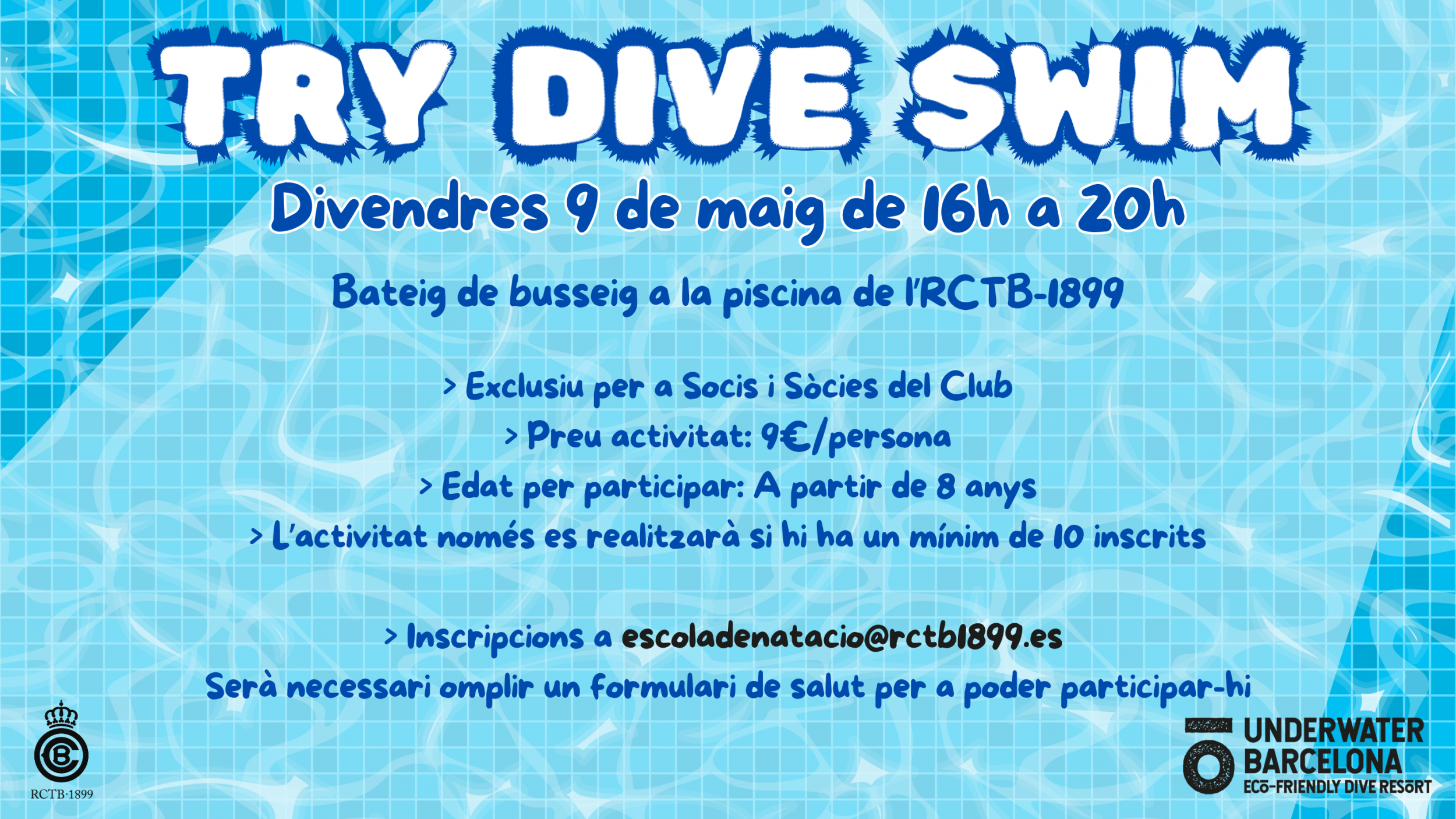 Bateig de busseig a la piscina del Club