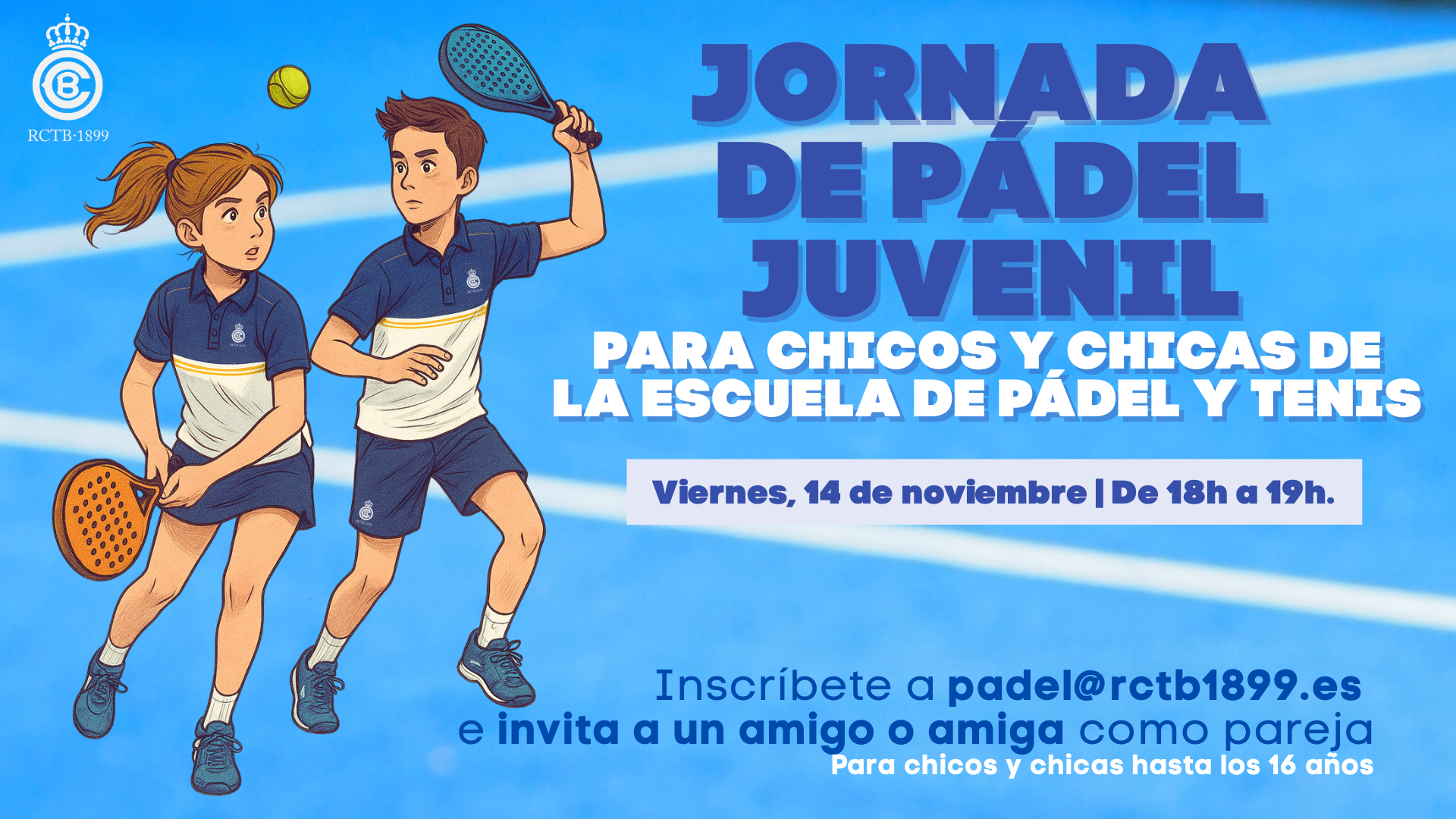 Jornada juvenil de pádel
