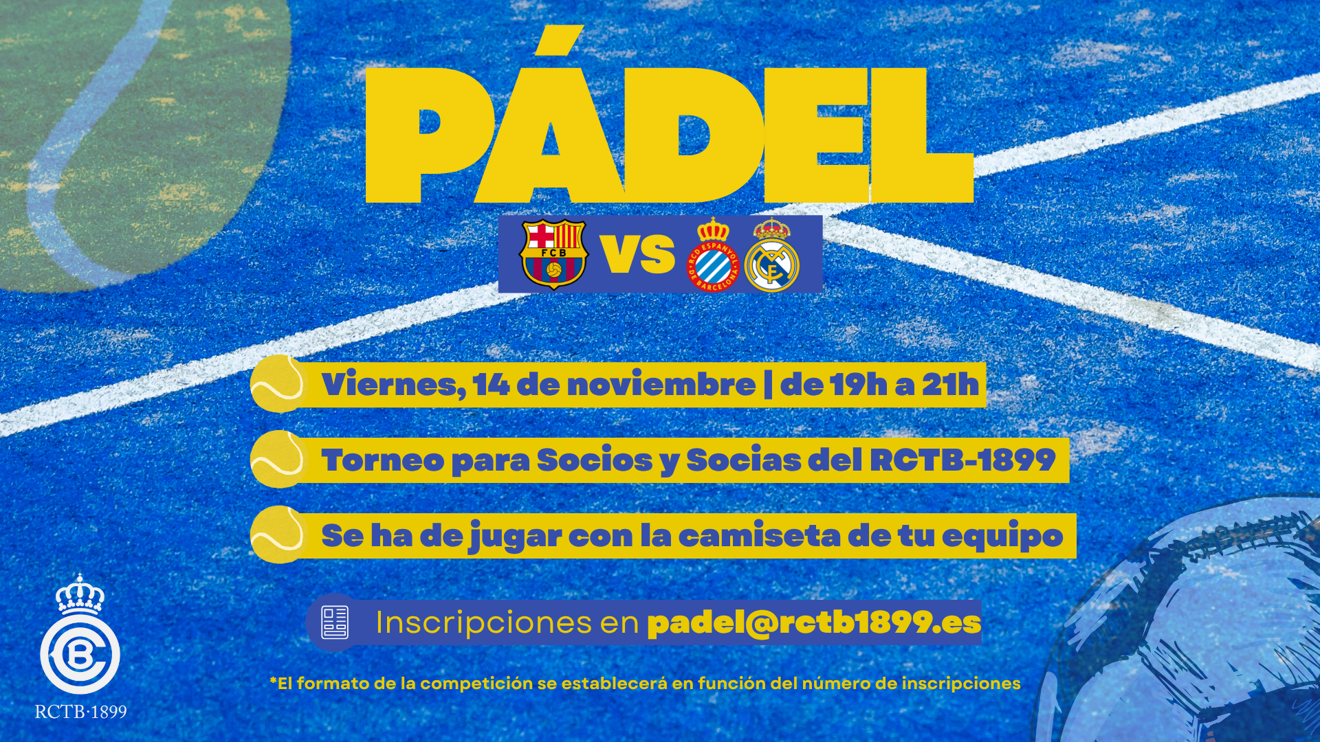 Pàdel Barça vs Espanyol y Madrid
