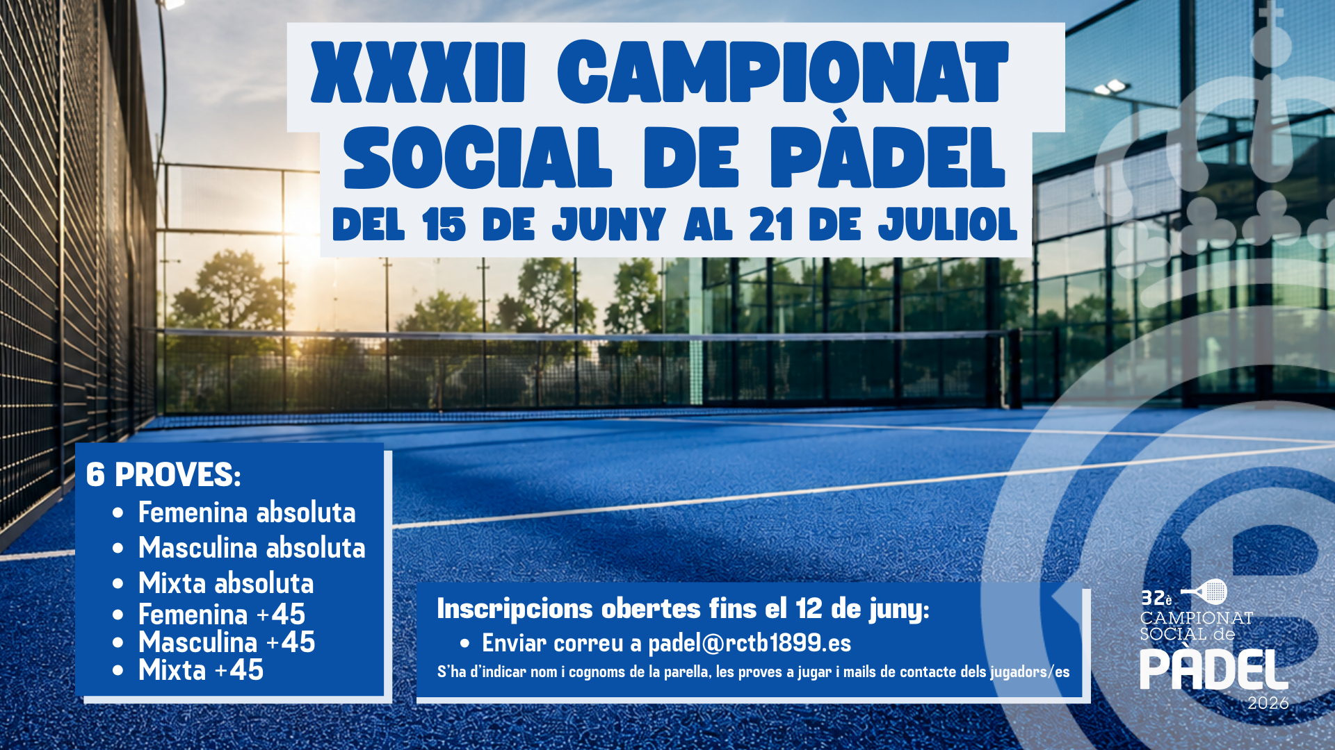 XXXII Campionat Social de Pàdel