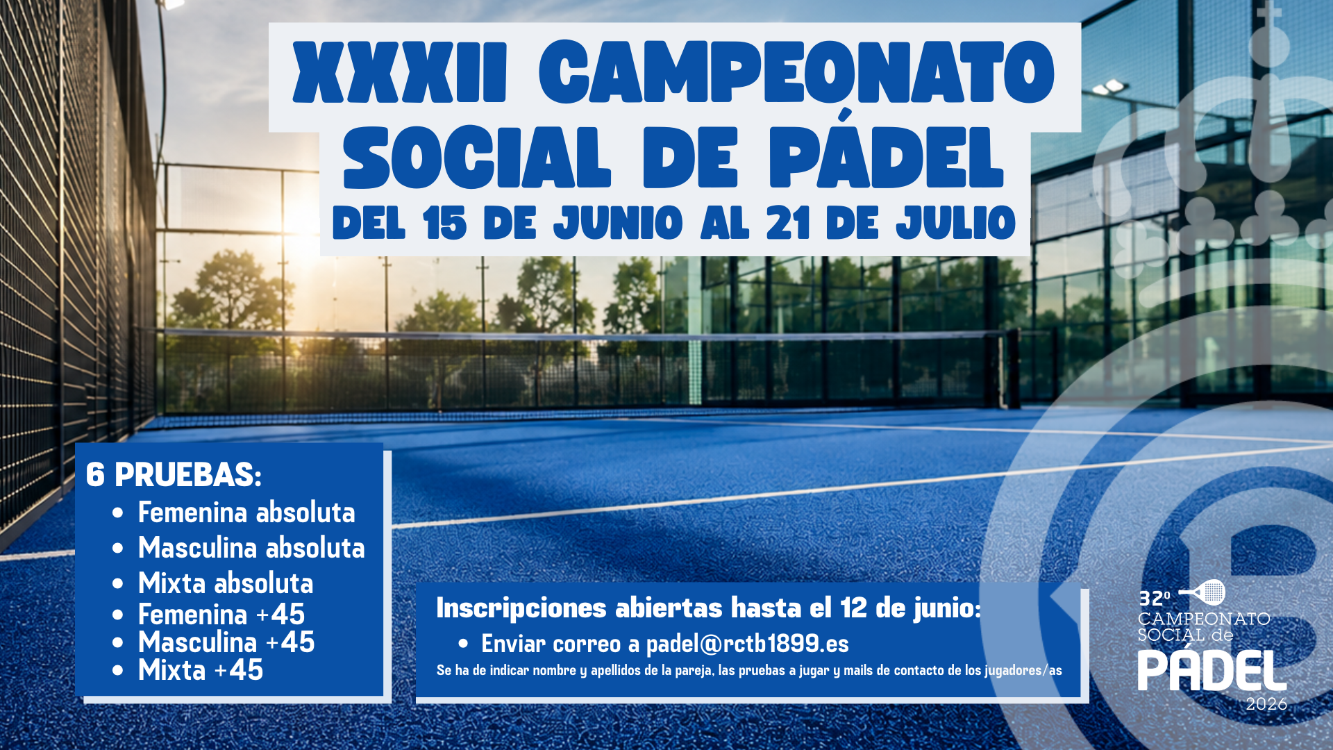 XXXII Campeonato Social de Pádel