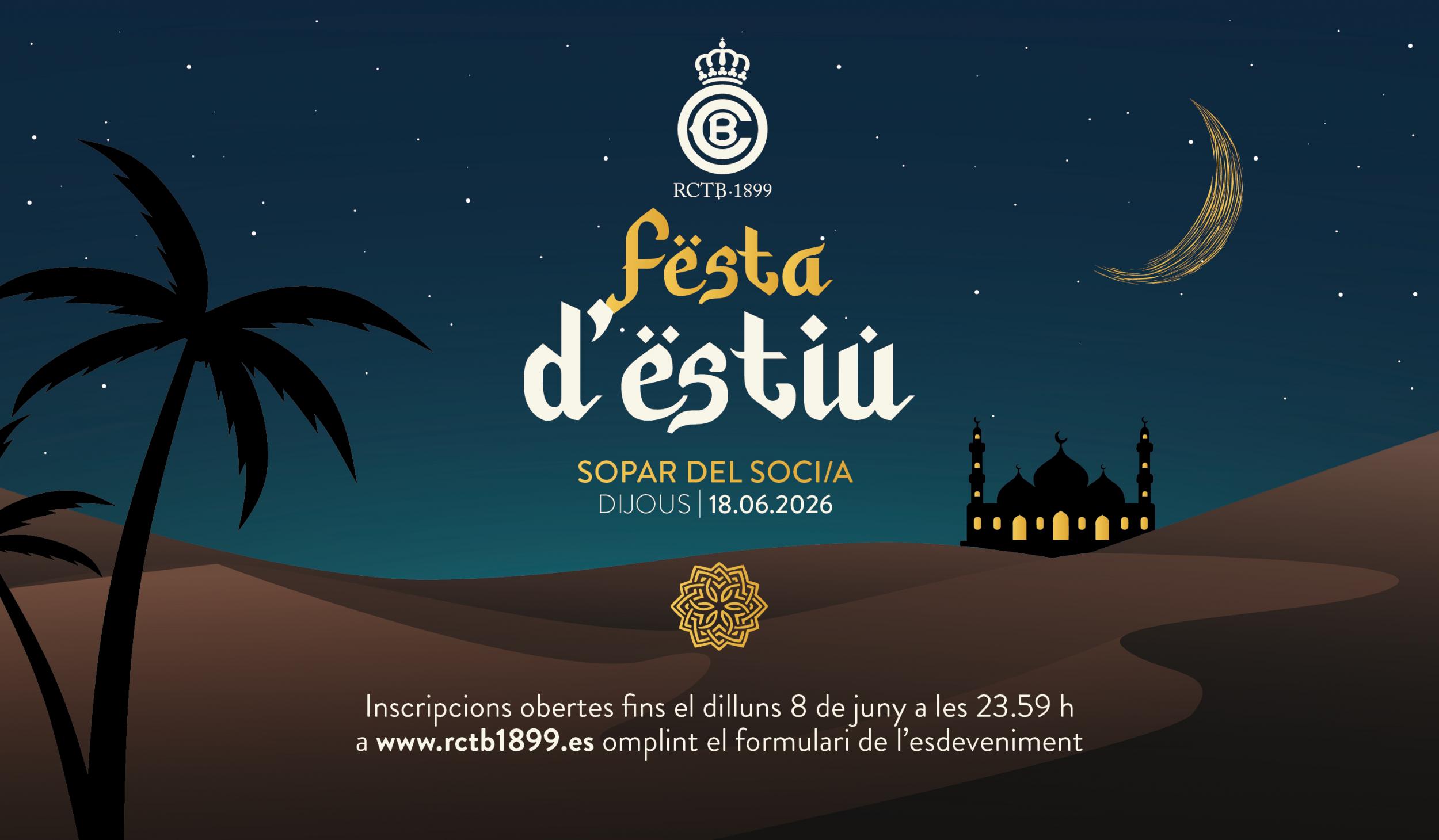 Festa d'Estiu - Sopar del Soci/a 2026