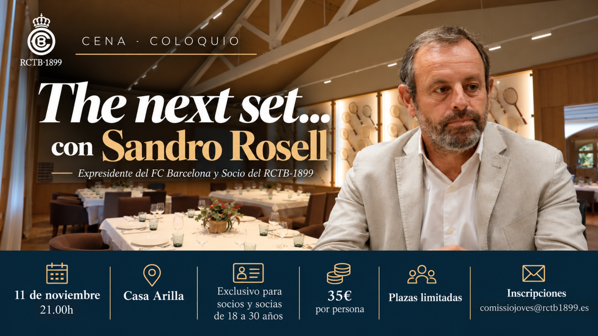 The next set... con Sandro Rosell