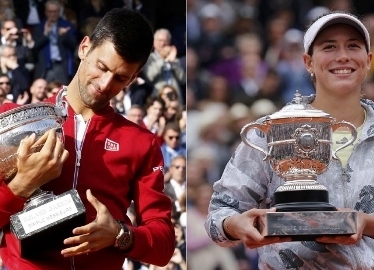 Djokovic y Muguruza, los reyes de París Djokovic y Muguruza, los reyes de París