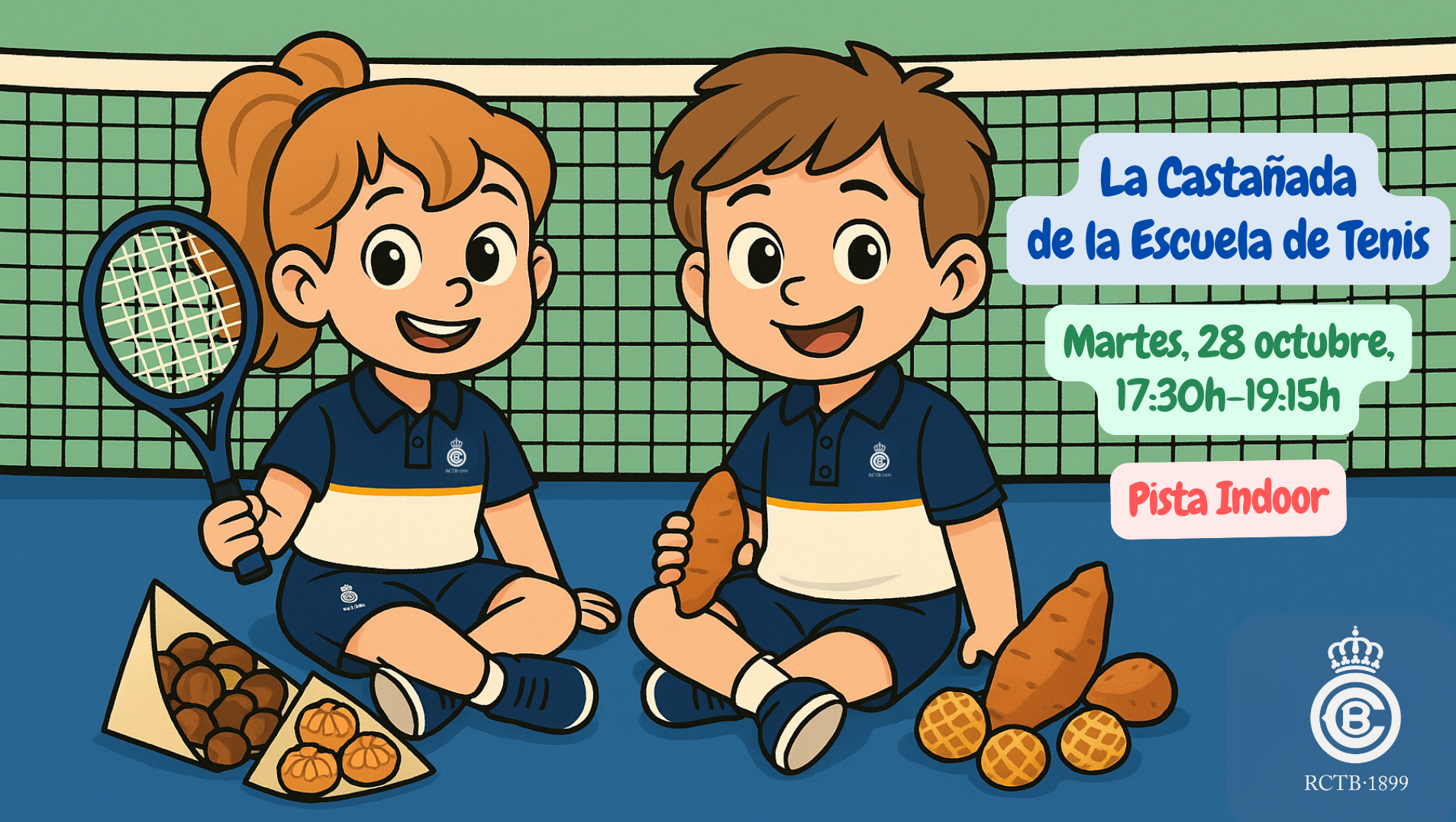 Como es tradición, la Escuela de Tenis celebrará la Castañada
