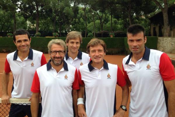 El equipo Senior +40, en la final del Cmpto de España