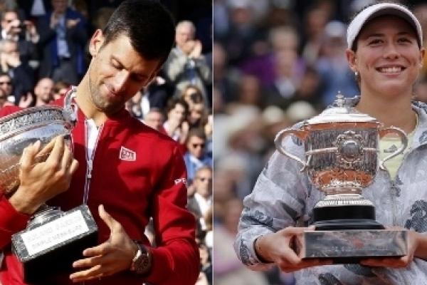 Djokovic y Muguruza, los reyes de París