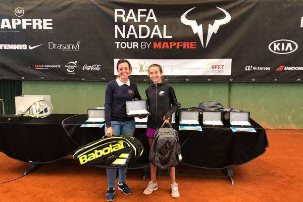 Carla Ferrer-Salat, finalista del Rafa Nadal Tour by MAPFRE de Zaragoza