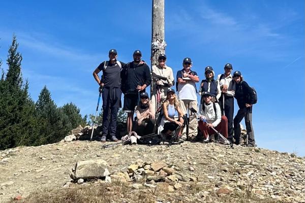 Un grup de socis i sòcies completa un dels trams més durs del Camí de Santiago