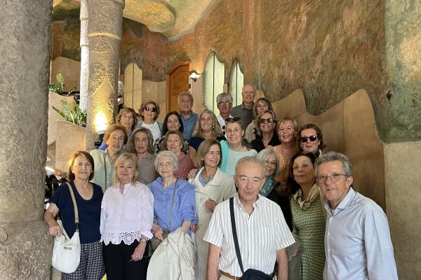 24 socis visiten l'exposició de Sean Scully a la Pedrera