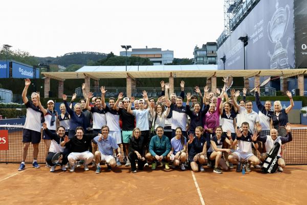 Els socis/es celebren el "Dia del Soci/a" abans de l'inici del Barcelona Open Banc Sabadell