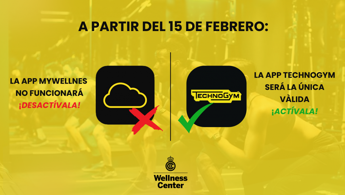 Instálate la nueva APP de Technogym para poder reservar hora en tu clase de Actividades Dirigidas