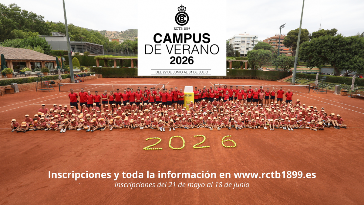 Accede aquí a las inscripciones del Campus de Verano 2026. ¡Inscríbete ya y disfruta de este verano en nuestro Club!