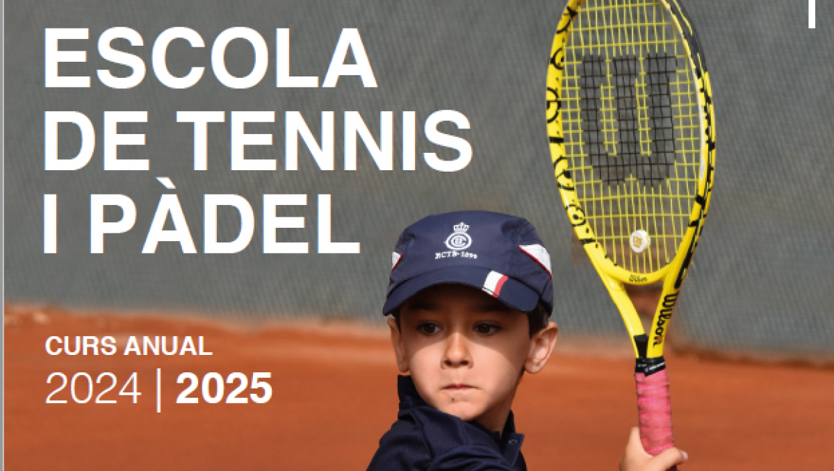 Inscriu-te al Curs anual de l'Escola de Tennis i Pàdel 2024/25