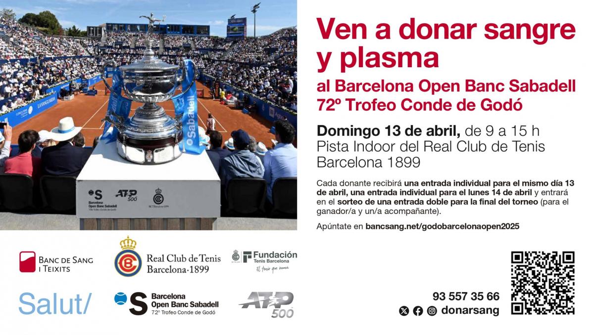Dona sangre durante el Barcelona Open Banc Sabadell