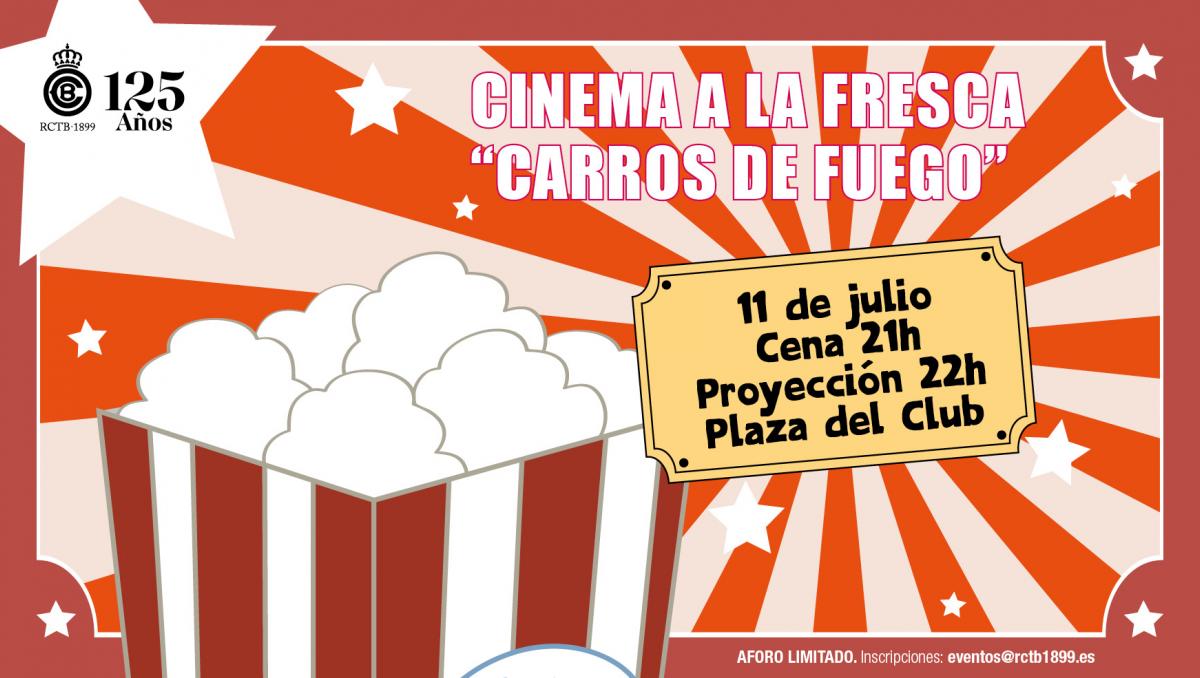 Jueves, 11 de julio, ven a ver la película "Carros de fuego" en la Plaza del Club
