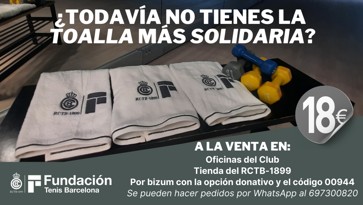 ¿Aún no tienes la toalla más solidaria del RCTB-1899?