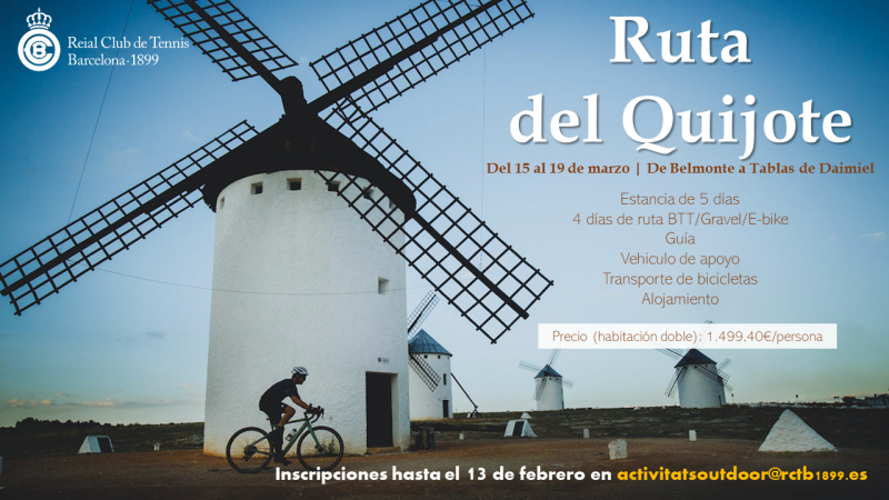 Ruta del Quijote (del 15 al 19 de marzo)