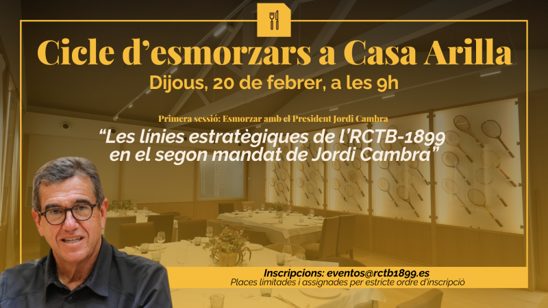 Cicle d'Esmorzars a casa Arilla. 1a sessió amb Jordi Cambra