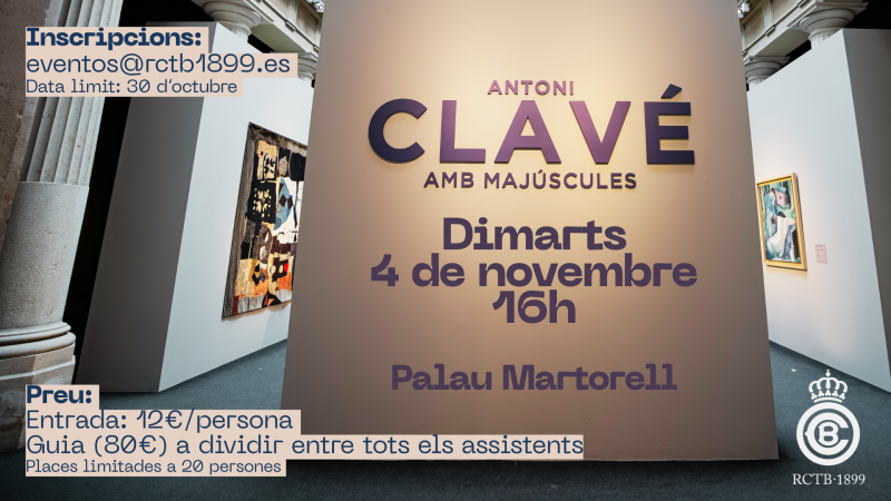 Visita a l'exposició 'Antoni Clavé amb majúscules'