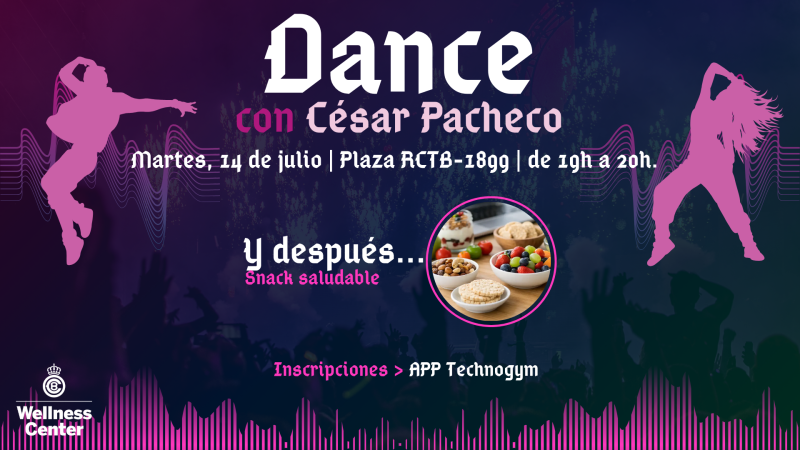Dance con César Pacheco y snack saludable