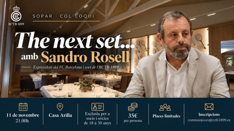 The next set... amb Sandro Rosell