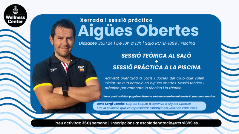 Vine a la sessió d'Aigües Obertes amb el cap de l'equip Olímpic!