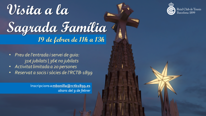 El Club programa una segona visita a la Sagrada Família