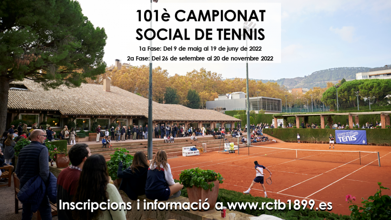 ¡Inscríbete y participa en el Campeonato Social de Tenis del Club!